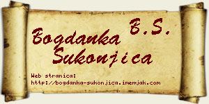Bogdanka Sukonjica vizit kartica